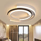 Plafonnier plat rond en aluminium au design moderne