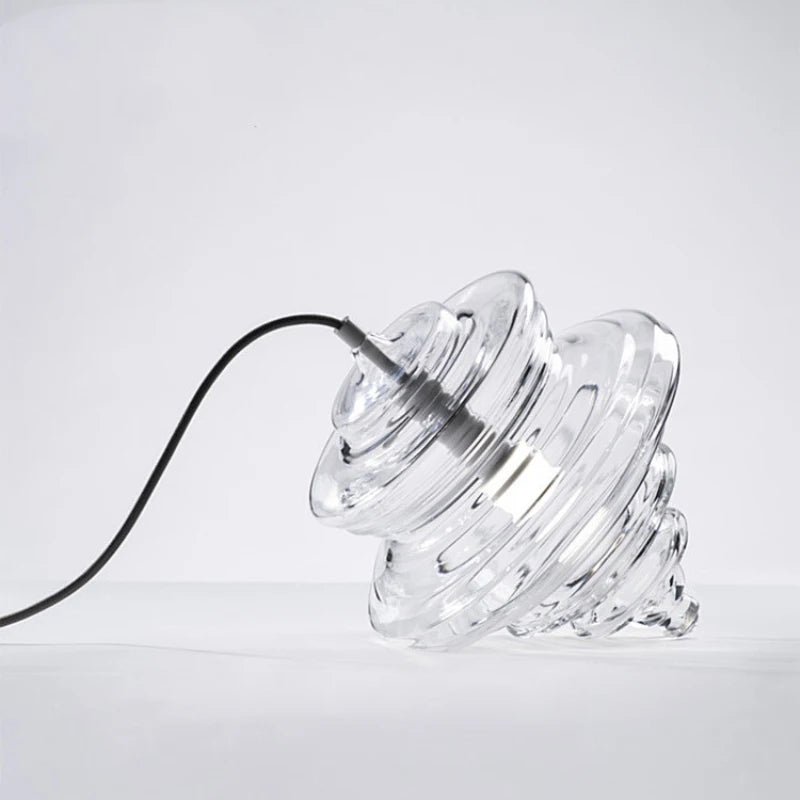 Lampe suspendue moderne en verre blanc