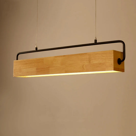 Plafonnier en bois au design nordique moderne