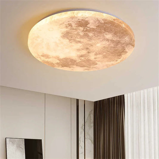 Plafonnier LED moderne en forme de lune